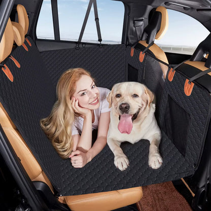 Large Pet Rear Seat Extender and Protector Hammock - Durable Dog Car Seat Cover for Travel